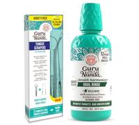 GuruNanda Daily Refresh Bundle - Tongue Scrapers, Oral Rinse Mouthwash | Spoon & U-Shape Tongue Scrapers|420 Medical-Grade Stainless Steel|Wild Mint Mouthwash w/ 7 Essential Oils|With Travel Case