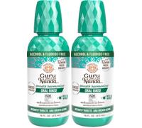 GuruNanda Fresh Breath Mouthwash - 12-Hour Fresh Breath & Helps Fight Bad Breath - ADA Accepted, Alcohol & Fluoride-Free Oral Rinse - Wild Mint, 473 ml (Pack of 2)