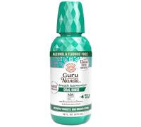 GuruNanda Fresh Breath Mouthwash - 12-Hour Fresh Breath & Helps Fight Bad Breath - ADA Accepted, Alcohol & Fluoride-Free Oral Rinse - Wild Mint, 473 ml