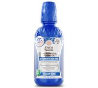 GuruNanda Healthy Gums Mouthwash for Gingivitis & Bleeding Gums - Antigingivitis Oral Rinse with 0.05% CPC - Alcohol-Free, Fluoride-Free Plaque Control - Wild Mint, 473 ml