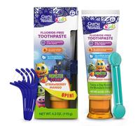 GuruNanda Kids Toothpaste with 2% Hydroxyapatite & 25% Xylitol, Fluoride-Free, Strawberry Mango Flavor, Safe if Swallowed, Gentle & Safe for Young Teeth & Gums, 4.2 oz