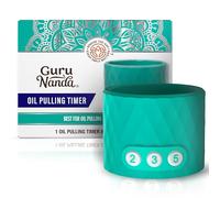 GuruNanda Oil Pulling Timer & Bottle Holder - 3 Time Settings, One-Touch Operation - Fits 8 oz Oil Pulling Bottles - Mess-Free & Travel-Friendly