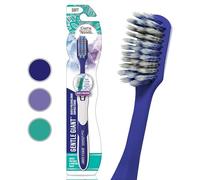 GuruNanda Whitening Toothbrush with Flossing Spiral Bristles & Rubberized Ergonomic Handle for Non-Slip Grip, Helps in Teeth Whitening & Polishing - 1 Ct