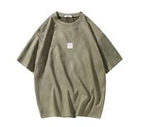 GURUNVANI T Shirt Men Streetwear Harajuku Japanese Great Wave Tshirt Short Sleeve T-Shirt, T3408green, XX-Large