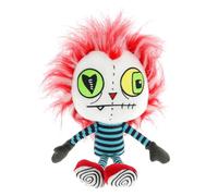 Gus Fink Anarchy Andy Plushie Pal, Gothic Character Collectible Soft Plush Toy with Red Hair and Striped Outfit