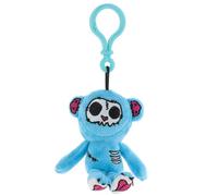 Gus Fink Collectable Plush Bag Clips - Skellbo, Boris, Grim and More to choose from - Quirky and unique plushie clips (Grim Stitch Bear Blue)