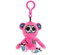Gus Fink Collectable Plush Bag Clips - Skellbo, Boris, Grim and More to choose from - Quirky and unique plushie clips (Grim Stitch Bear Pink)
