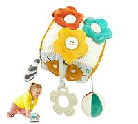 Gusengo Dice Stuffed Toy, Lovely Animal Fuzzy Dice with Rattle for The Car, Plush Educational Toy for Exercising Baby's Finger Grasping Ability and Strengthening Wrist Strength