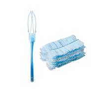 Gusengo Fluffy Duster Refills, Duster Replacement, Flash Dust Magnet Refill, Wash-Free Microfiber Hand Duster, Soft, Blue, For Cleaning High Ceiling Fans, Cars, Blinds, Cobweb