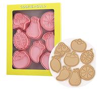 Gusengo Lemon Cookie Cutter,Cartoon Pear Biscuit Cutter Stampers Emboss - Handmade Fondant Mold Shape Set for Diy Baking Cake Pastry Bakeware Decoration