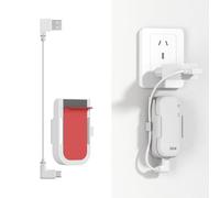 Gusfeliz Blink Sync Module Core Wall Mount - Outlet Holder Bracket with Short USB Cable, Space-Saving No-Drill Plug Mount for Blink Outdoor Indoor Security Camera System