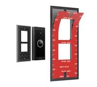 Gusfeliz No-Drill Adhesive Mount for Ring Video Doorbell Wired (Newest Model) - Perfect for Apartments, Homes, Offices & Rentals | Weatherproof, Easy Installation, No Damage, Secure Adhesive