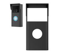 Gusfeliz Soft-Touch Silicone Cover for Ring Doorbell- Military-Grade Shock Absorption & All-Weather Shield Anti-Slip Grip, UV Proof (Ring doorbell case-2020) Black