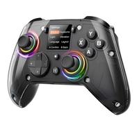 GUSGU G7 Wireless Gaming Controller with Interactive Screen, 1000Hz Polling Rate, Hall Joysticks & Triggers, 4 Programmable Buttons, Compatible with PC, Switch1, PS4, iOS, Android, Black