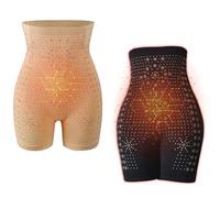GUSHE 2PCS Baicloud Ice Silk Ion Fiber Repair Shaping Shorts, Negative Ion Shaping Shorts, High Waisted Tummy Control Ice Silk Ion Fiber Restoration Shaper, Shapewear for Women Control Underwear (M)