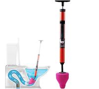 GUSHE All Purpose Toilet Unclogging Tool, High Pressure Toilet Unblock One Shot Toilet Pipe Plunger, Toilet Unblocker Heavy Duty, Drain Unblocker Tool for Bathroom Toilet Sink Bathtub Floor Use