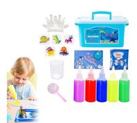 GUSHE DIY Handmade Water Animal Set, Magic Water ELF Toy Set 3D, Magic Water Gel Bead Sensory Toy, Aqua Fairy Water Gel Toys Kit, Creative Educational Crafts & Art Kit for Kids Ages 5 6 7 8 (5Color)