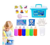 GUSHE DIY Handmade Water Animal Set, Magic Water ELF Toy Set 3D, Magic Water Gel Bead Sensory Toy, Aqua Fairy Water Gel Toys Kit, Creative Educational Crafts & Art Kit for Kids Ages 5 6 7 8 (6Color)