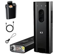 GUSHE K3 Ultramulti EDC Keychain Tool, Mini Keychain Flashlight with Hat Clip, USB C Rechargeable EDC Flashlight Water-Resistant, 800 Lumens Pocket Lights for Outdoor, Camping & Emergencies