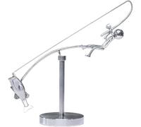 GUSHE Kinetic Fishing Sculpture - Balance Art for Your Space,The Fisherman Balancing Sculpture,Metal Fishing Statue,Balance Art Fisherman Home Office Desktop Decoration,Gifts for Fishing Lovers