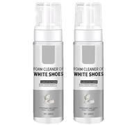 GUSHE Uncloud - Water-Free Foam Shoe Cleaner, Unbloo Foam Shoe Cleaner, 200ml White Trainer Cleaner, Deep Cleaning Foam Cleaner, Trainer Cleaning Kit for White Shoes, Leather, Knit, Boots, Canvas (2)