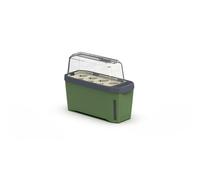 Gusta Garden Harry Herbs 4-in-1 herb pot dark green - plant pot - removable lid & self-watering system - 0.5L water reservoir & 5L soil capacity