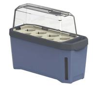 Gusta Garden Harry Herbs 4 in 1 Herb Pot, Water Only Once A W lue with cover
