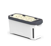 GUSTA GARDEN Harry Herbs 4-in-1 Herb Pot, White, Plant Pot with Watering System, 0.5 L Water Tank and 5 L Soil Volume, for Indoor and Outdoor Use