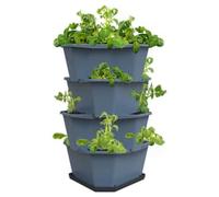 Gusta Garden Paul Potato Growing Tower for Balcony, Terrace or Patio - Blue 4 levels