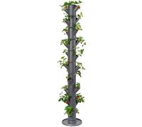 Gusta Garden Sissi Strawberry Planter Pot, Raised Bed Tower For Strawberries, 10-Level Infinity, 185 Cm, 25 L Soil, Anthracite