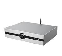 Gustard Audalytic DR70 Discrete R-2R DAC, USB-C/Coaxial x2/Optical/LAN to RCA/XLR R2R DACs, Native 1-Bit DSD Full Balnaced Digital-Analog Converter, Home Audio Network Streaming Decoder (Silver)