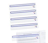 GUSTARIA 4 PCS Card Readers for Mahjong (Blue), Acrylic, Card Line Finders & Rules Helpers for American Mahjong, Mahjong Accessories