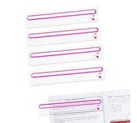 GUSTARIA 4 PCS Card Readers for Mahjong (Pink), Acrylic, Card Line Finders & Rules Helpers for American Mahjong, Mahjong Accessories