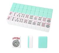 GUSTARIA American Mahjong Tiles (1.2”,Tiles Only), 166 American Mahjong Tiles with Light Green Color