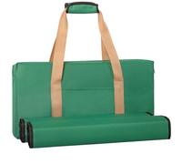 GUSTARIA Empty Mahjong Bag, Green American Mahjongg Bag with Two Wrappers (Case Only)