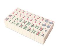 GUSTARIA Set of American Mahjong Tiles, 166 Ivory Color Mah Jongg Pieces (1.2'', Tiles Only Set)
