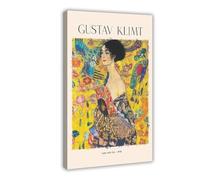 Gustav Klimt Art Is A Line Around Your Thoughts Canvas Poster Bedroom Decor Landscape Office Room Decor Gift 20x30inch(50x75cm)