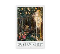 Gustav Klimt Exhibition Poster, The Flower Garden (2) Canvas Poster Bedroom Decor Landscape Office Room Decor Gift 20x30inch(50x75cm)