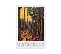 Gustav Klimt Exhibition Poster, The Flower Garden (23) Canvas Poster Bedroom Decor Landscape Office Room Decor Gift 24x36inch(60x90cm)