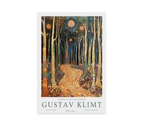 Gustav Klimt Exhibition Poster, The Flower Garden (31) Canvas Poster Wall Art Decor Print Picture Paintings for Living Room Bedroom Decoration 08x12inch(20x30cm)