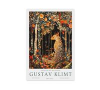 Gustav Klimt Exhibition Poster, The Flower Garden (41) Canvas Poster Wall Art Decor Print Picture Paintings for Living Room Bedroom Decoration 12x18inch(30x45cm)