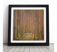 Gustav Klimt Fir Tree Forest Tannenwald II | Framed Wall Art Print | Modern Home Decor Picture | Ready to Hang Artwork for Living Room, Bedroom, Kitchen or Office | Multiple Sizes
