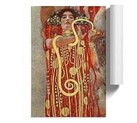 Gustav Klimt Hygeia | Unframed Wall Art Print | Ready to Frame Poster | Modern Home Decor Picture | Artwork for Living Room, Bedroom, Kitchen or Office | A2 (42x59.4 cm)