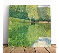 Gustav Klimt Landscape Canvas Wall Art Print 30x30 Inch | Ready to Hang, Gallery Wrapped, Fade-Resistant Inks, Securely Packaged, Made in the UK