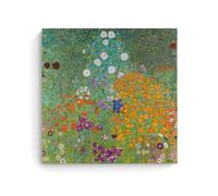 Gustav Klimt Painter Work（Blumengarten）poster Room Aesthetic Print Art Wall Painting Canvas Gifts Modern Bedroom Decor 20x20inch(50x50cm)