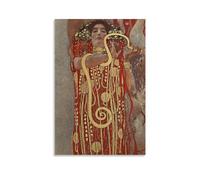 Gustav Klimt Painter Work(Hygieia)poster Artworks Picture Print Wall Art Painting Canvas Gift Decor Homes Decorative 16x24inch(40x60cm)