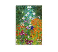 Gustav Klimt Painter's《Flower Garden》Art Poster Canvas Wall Art Decorative Bedroom Modern Home Print Picture 12x18inch(30x45cm)