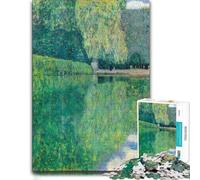 Gustav Klimt Palace Garden Wooden Puzzle 300 Pieces, Adult Jigsaw | Jigsaw Puzzle Gift - fresh-start puzzle gift with tabletop activity for adults.