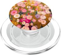 Gustav Klimt Pink Flower Garden PopSockets PopGrip for MagSafe