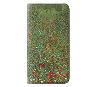 Gustav Klimt Poppy Field PU Leather Flip Case Cover For Samsung Galaxy S26 Ultra
